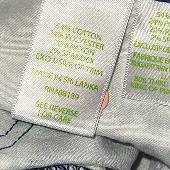 NWOT Lilly Pulitzer Twilight Blue Early Riser South Ocean Skinny Jeans sz 4 - Picture 9 of 9